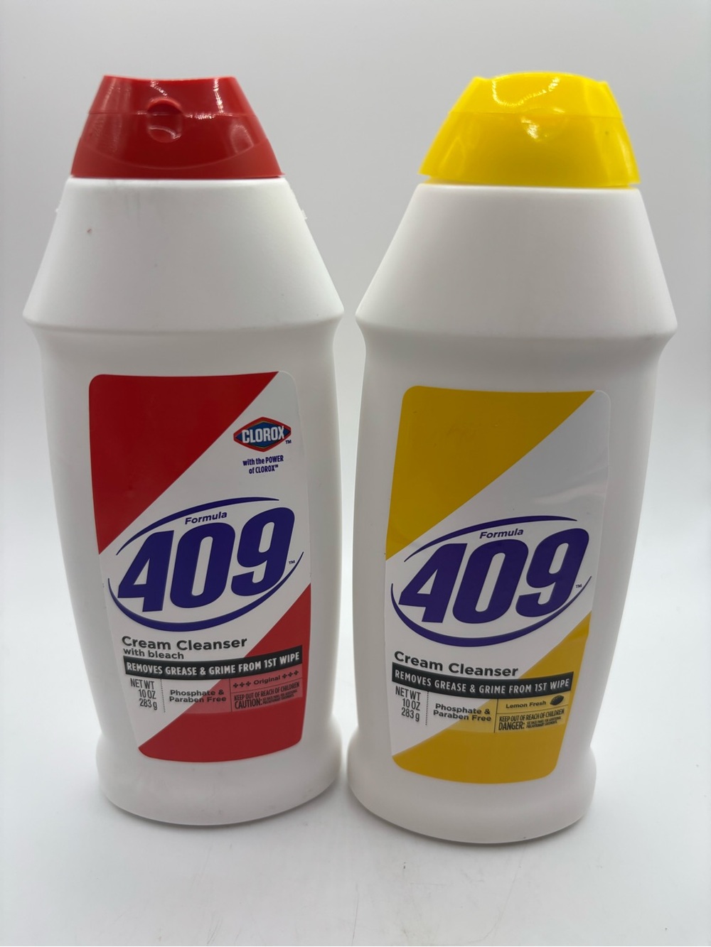 Formula 409 Cream Cleanser Removes Grease & Grime LEMON FRESH & Bleach 10 Oz Ea